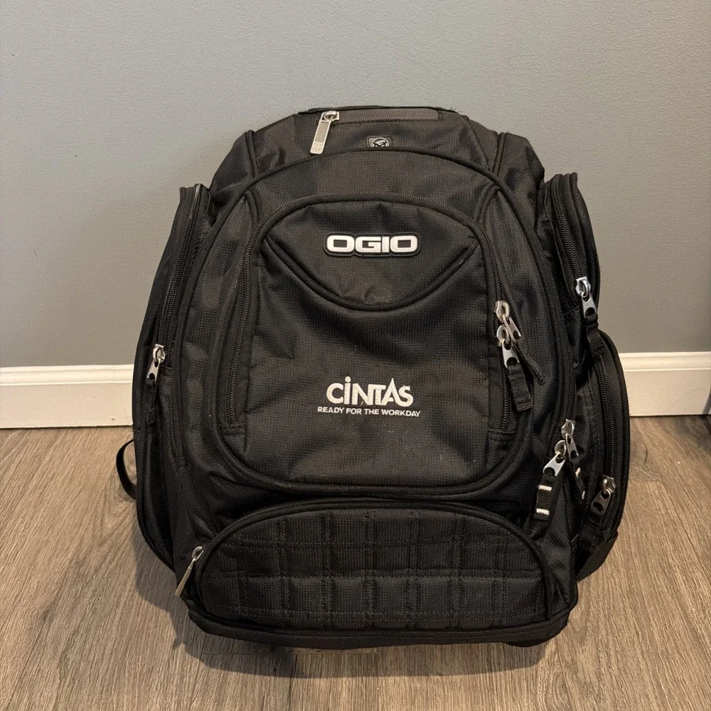 Cintas Embroidered OGIO Metro Computer Bag‎ Laptop Backpack - Black